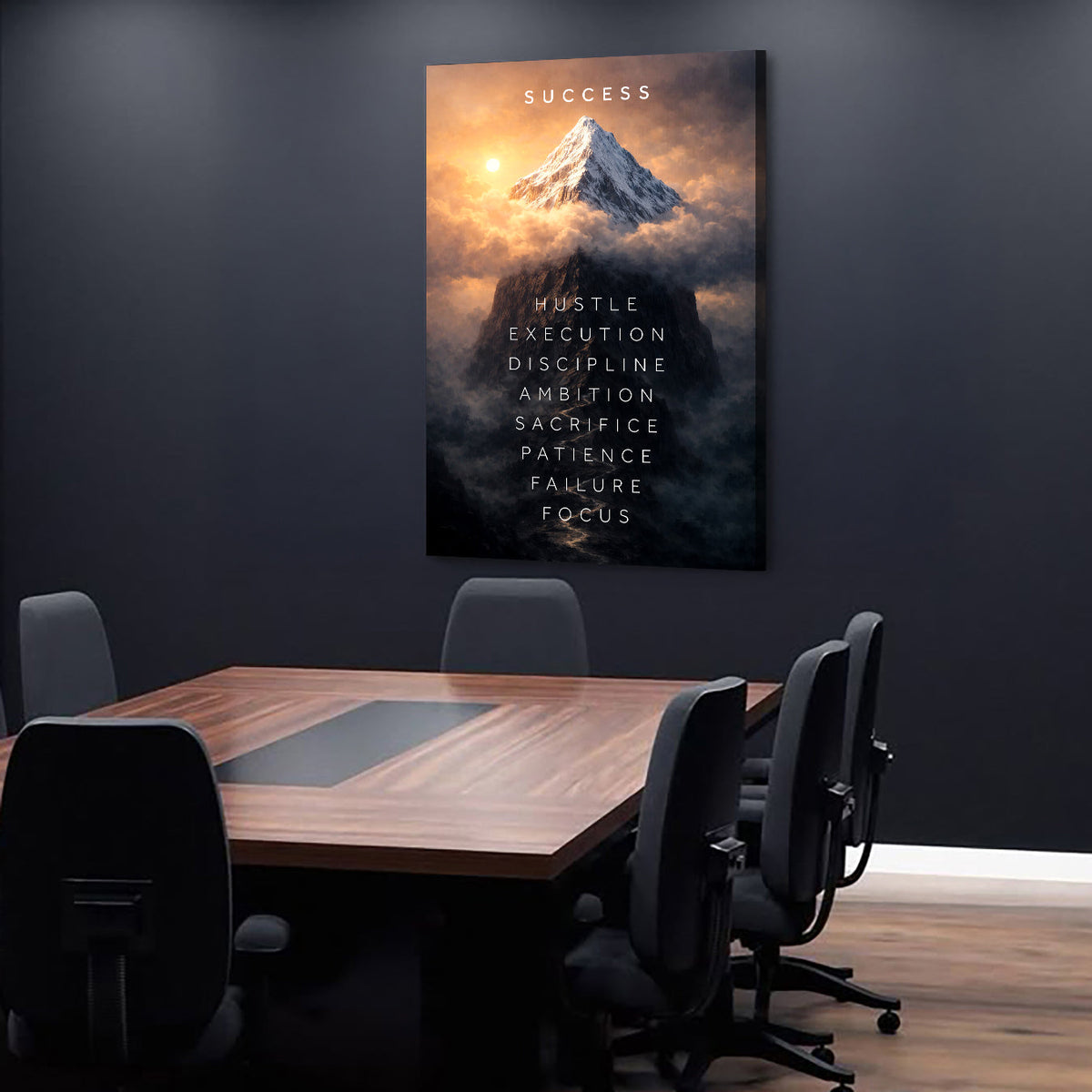 Success Peak Wall Sign