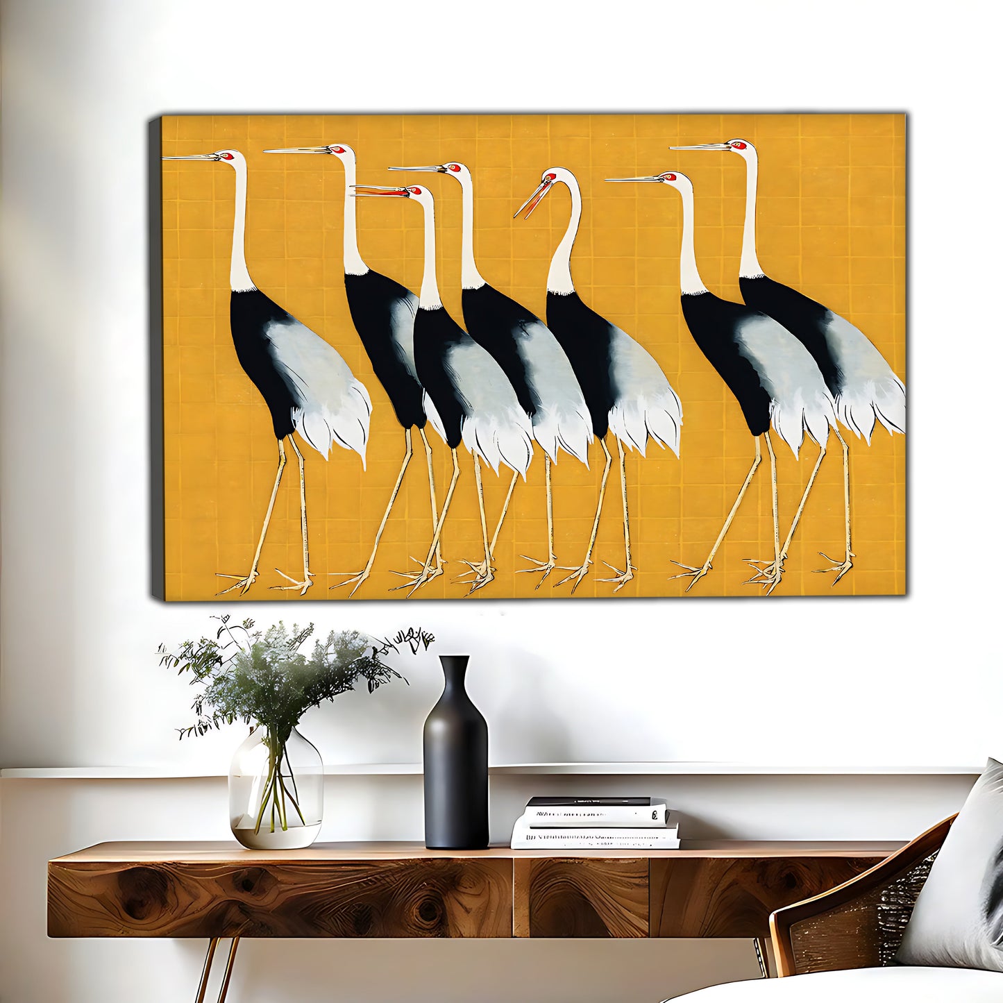 W413 Natural Wood Grain Canvas Decorative Painting – Abstract Art | Ideal for Living Rooms and Offices