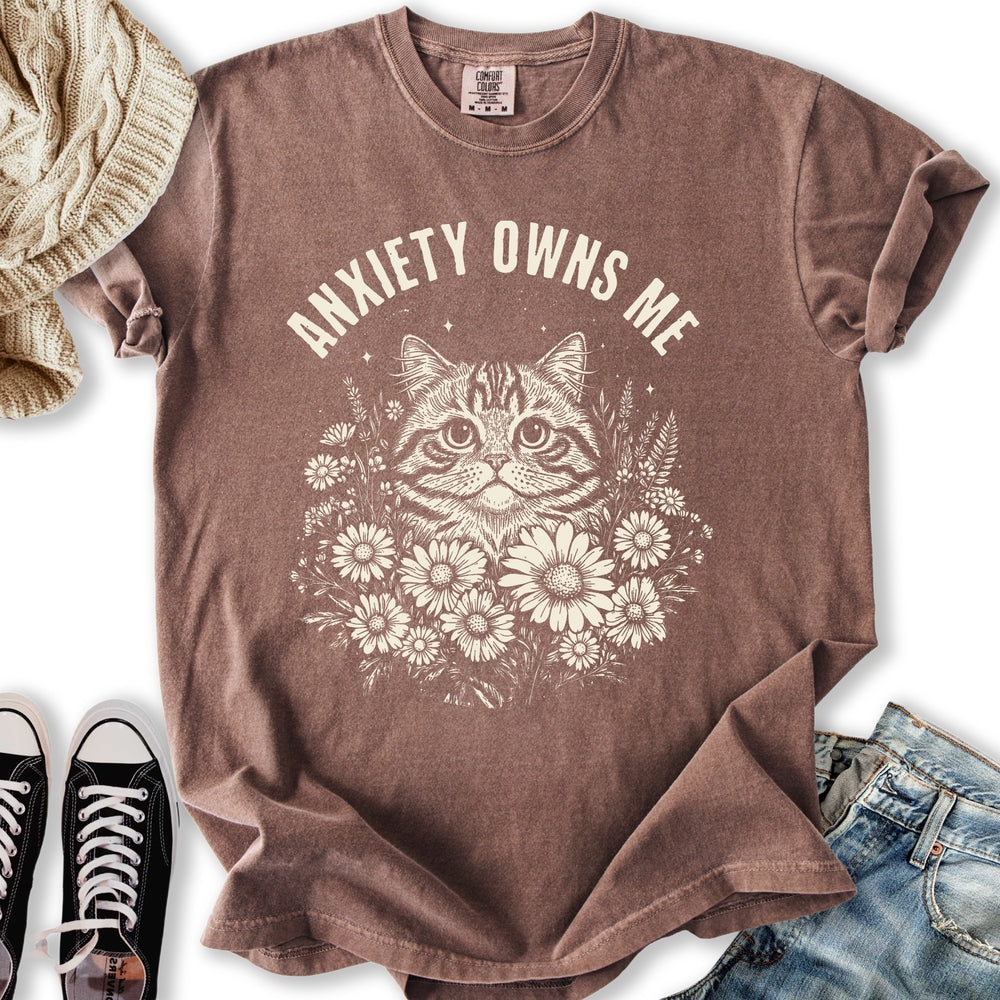 Anxiety Cat Relaxed Tee