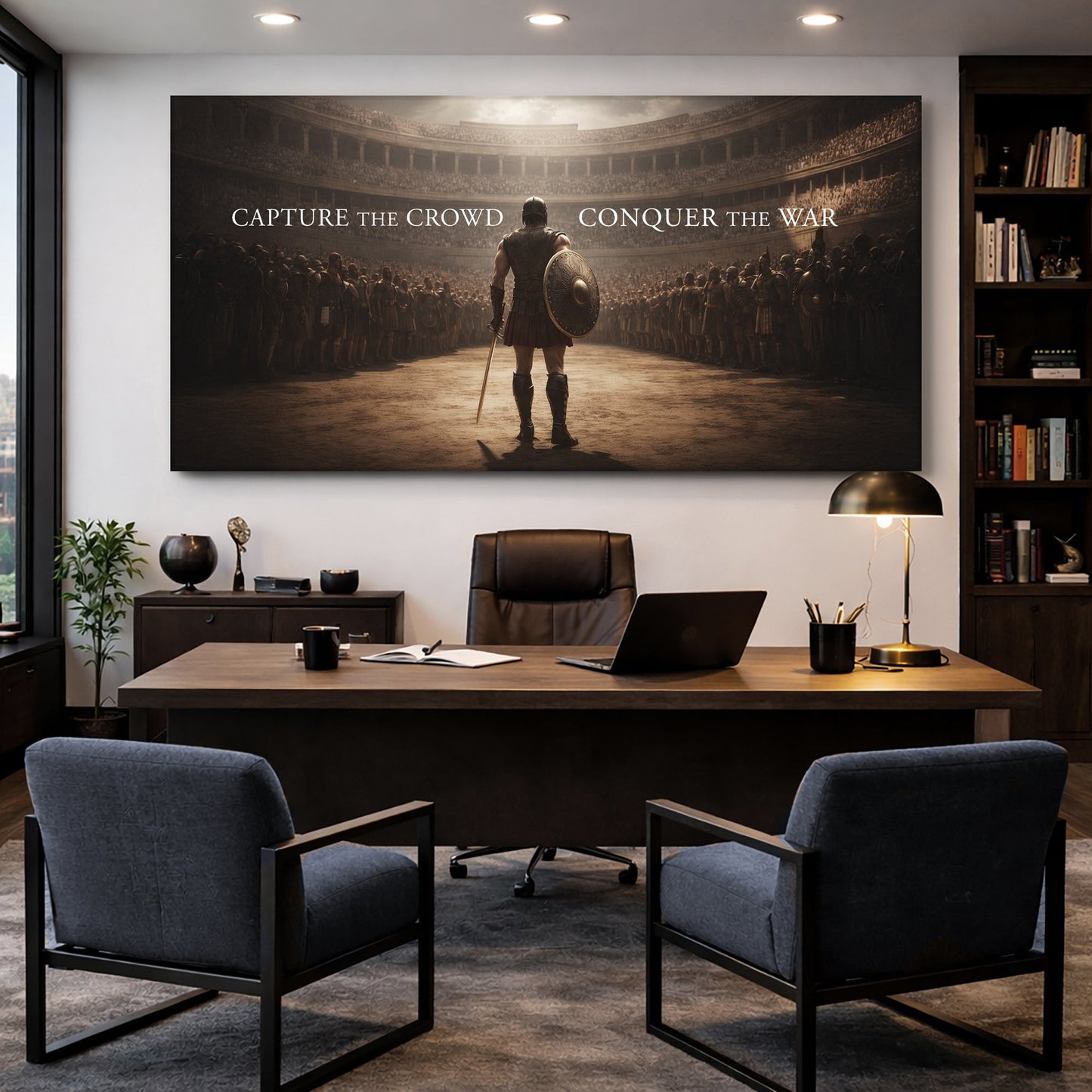 Capture The Crowd Conquer The War Wall Sign