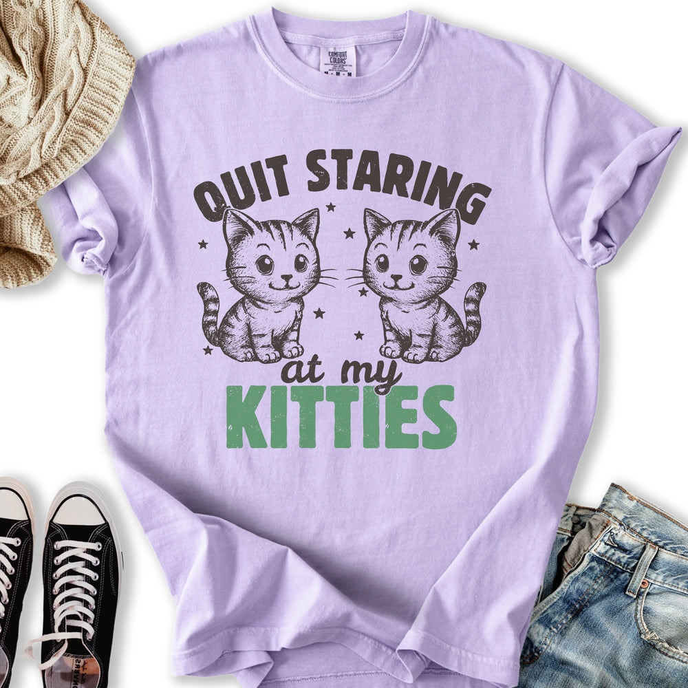 Staring At My Kitties Relaxed Tee