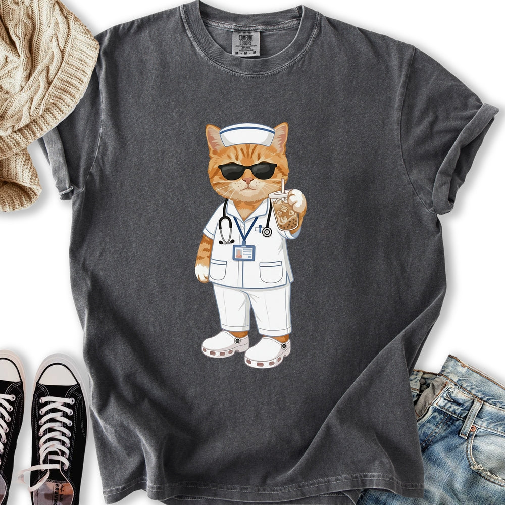 Nurse Cat Relaxed Tee