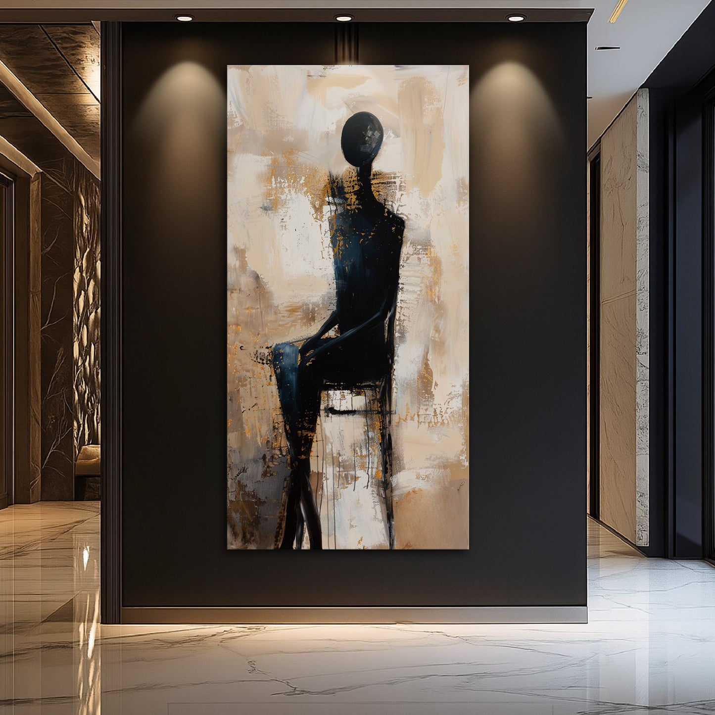 The Waiting Figure Abstract Wall Art