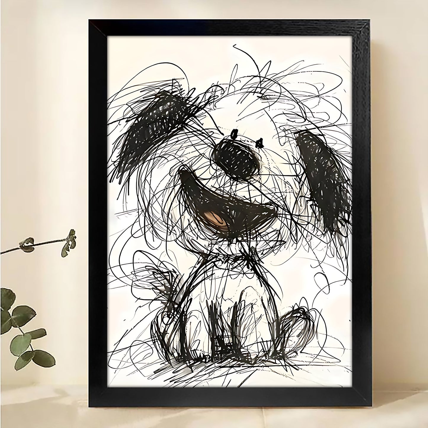 W198 Natural Wood Canvas – Abstract Art | Perfect for Living Room & Office