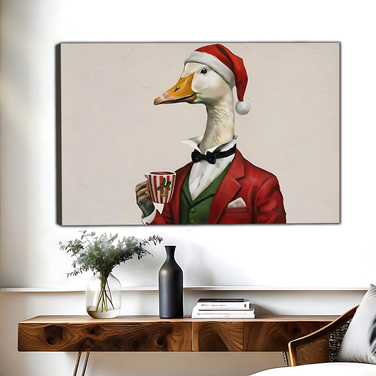 W442 Natural Wood Grain Canvas Decorative Painting – Abstract Art | Ideal for Living Rooms and Offices