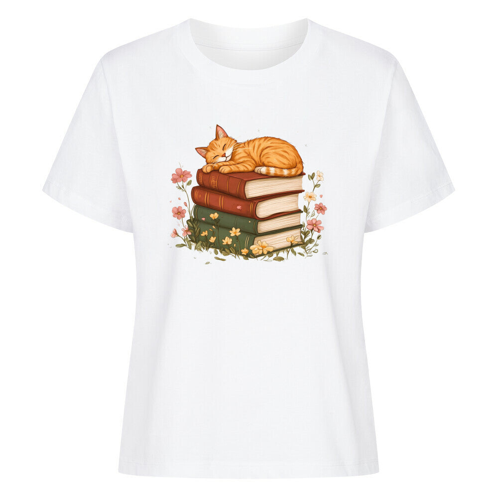 Schlafende Katze Organic Shirt Damen