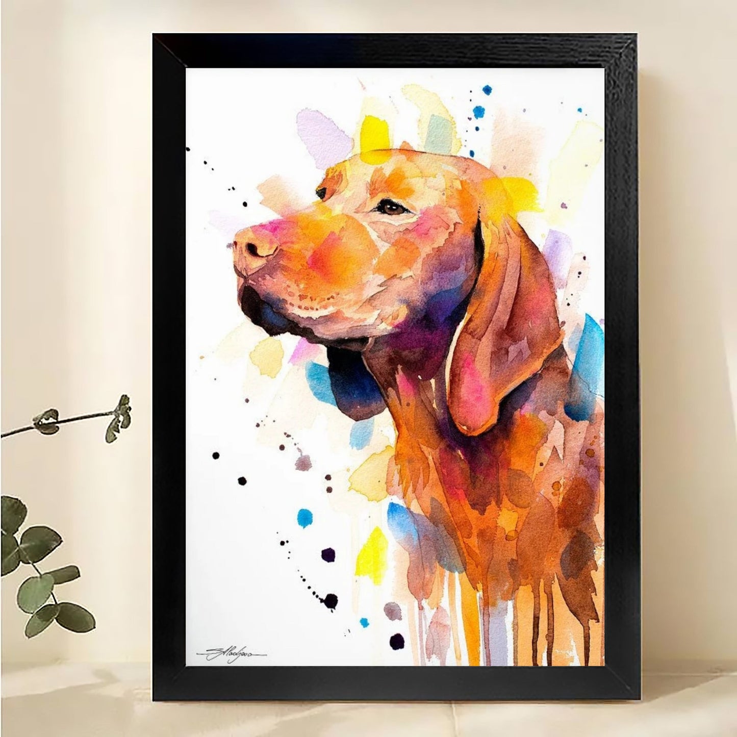 W288 Natural Wood Canvas – Abstract Art | Perfect for Living Room & Office