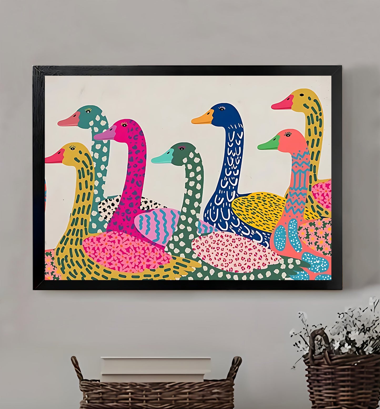 W226 Natural Wood Canvas – Abstract Art | Perfect for Living Room & Office