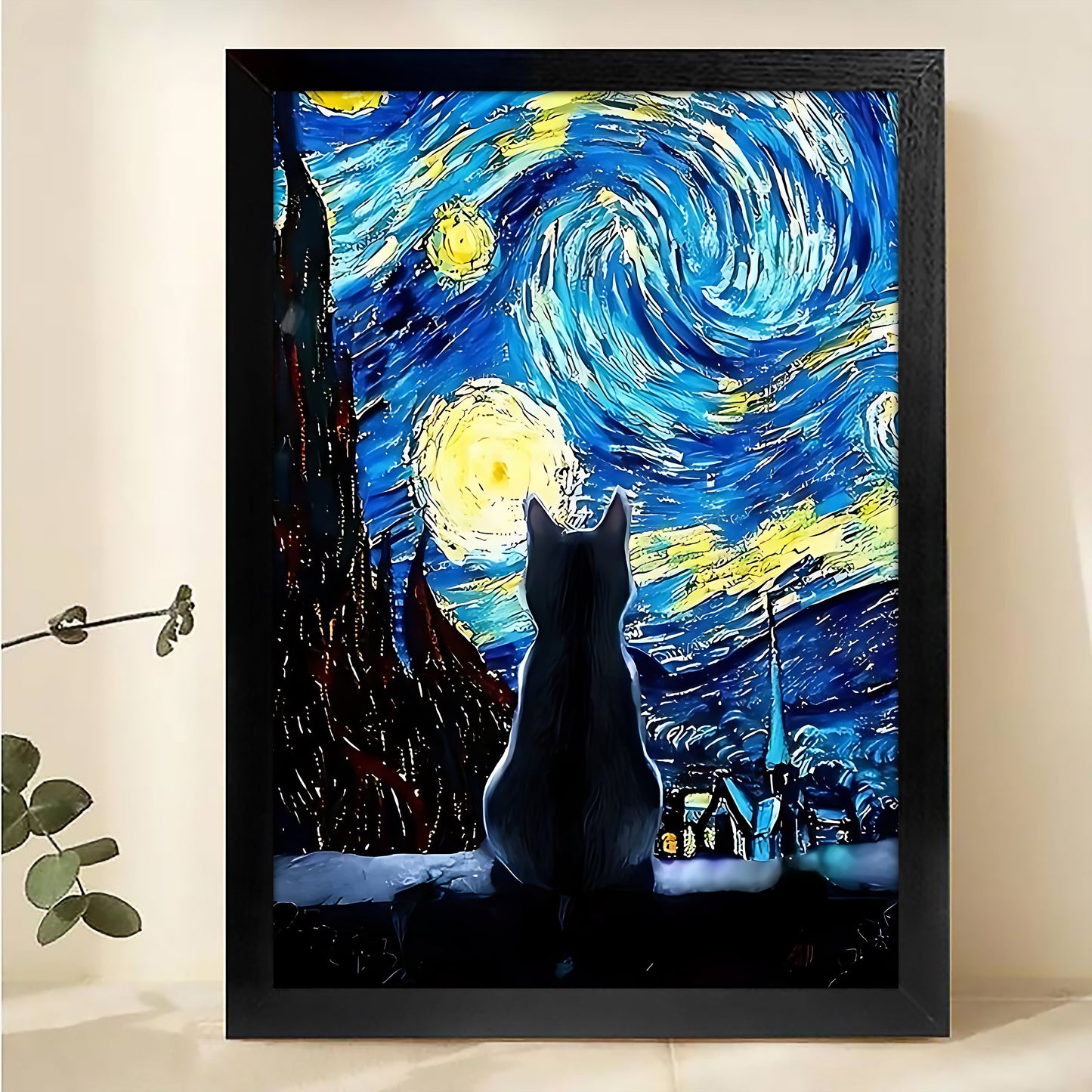 W168 Natural Wood Canvas – Abstract Art | Perfect for Living Room & Office