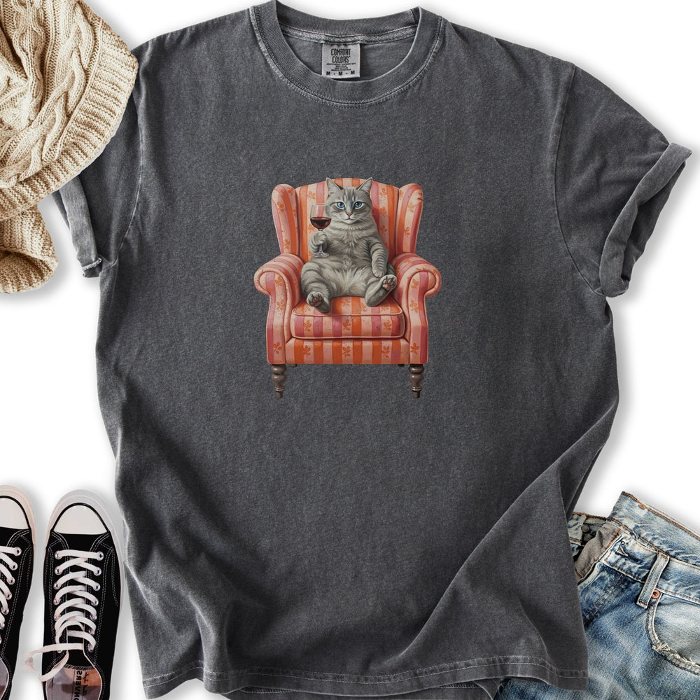 Gray Tabby Chair Relaxed Tee