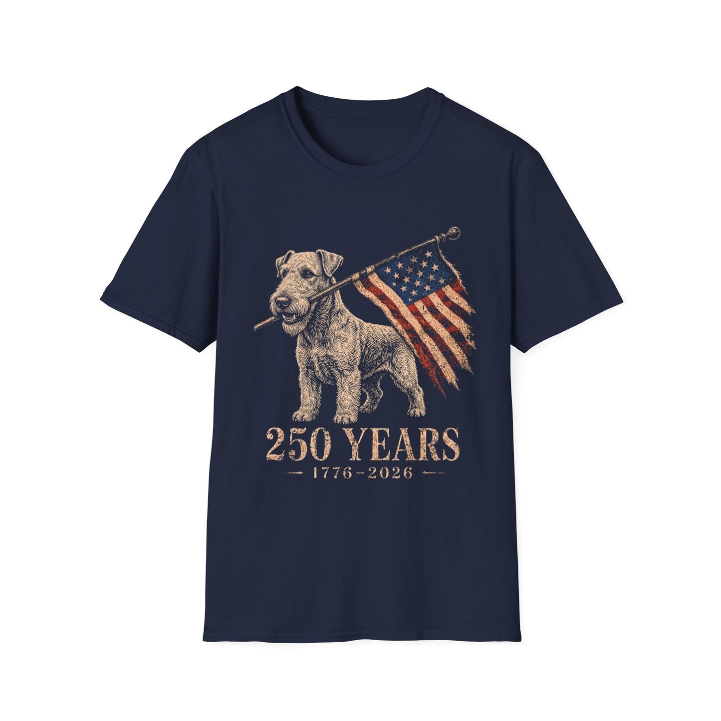 Airedale Terrier USA 250 Years Tee