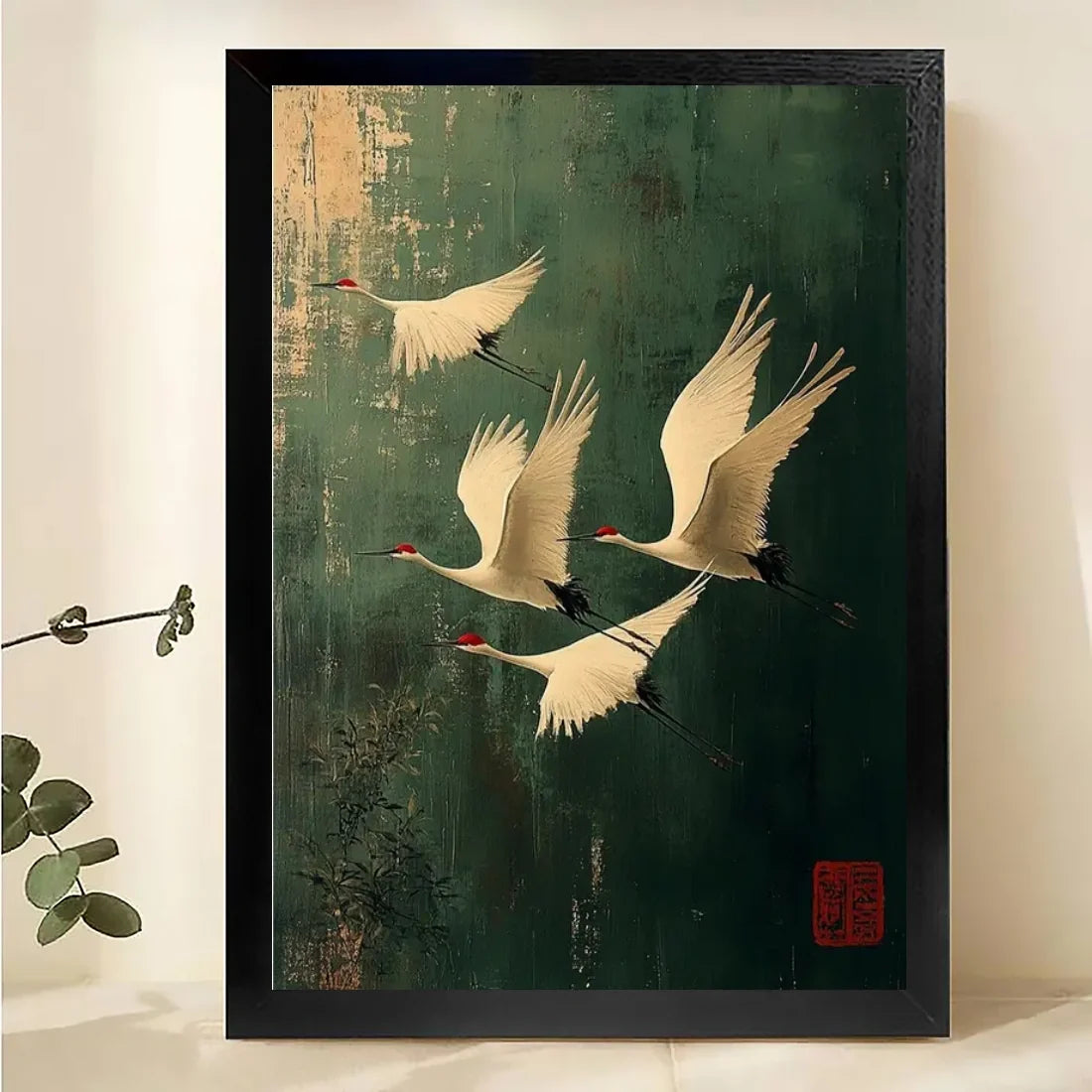 W099 Natural Wood Canvas – Abstract Art | Perfect for Living Room & Office
