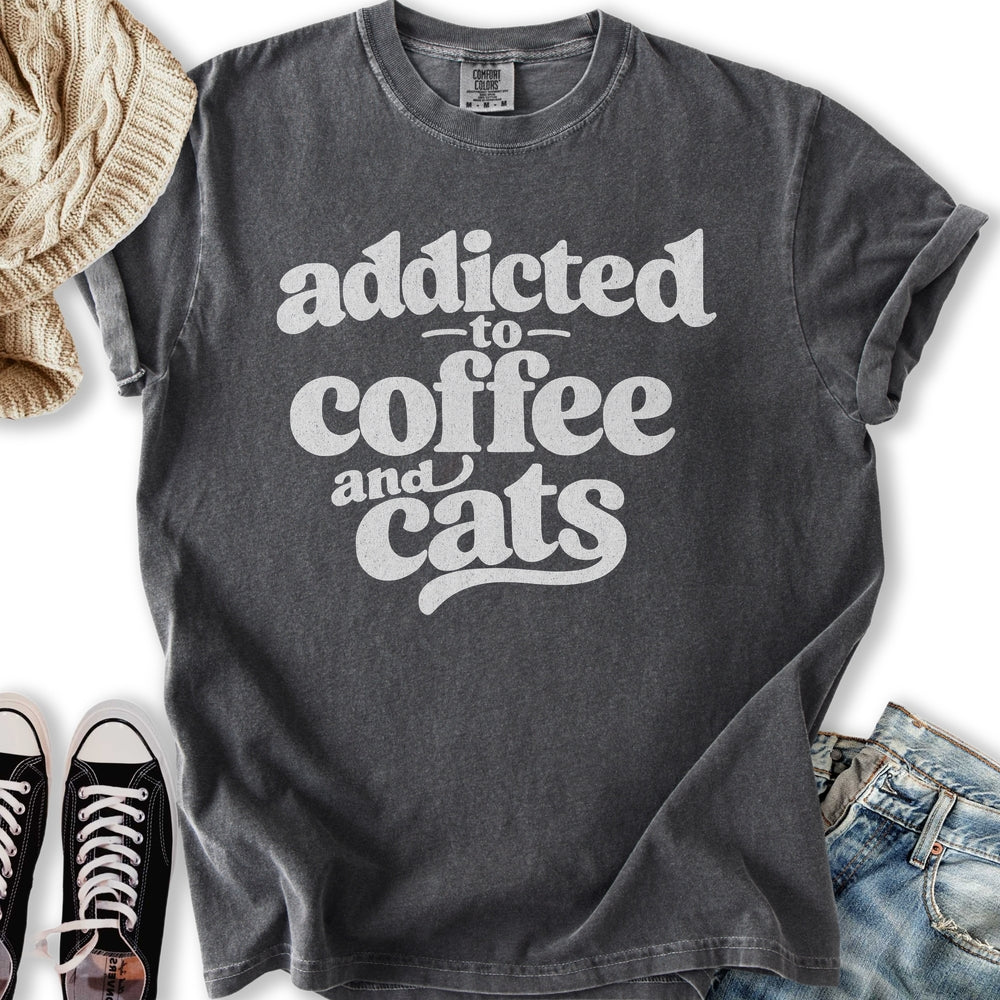 Coffee And Cats Relaxed Tee