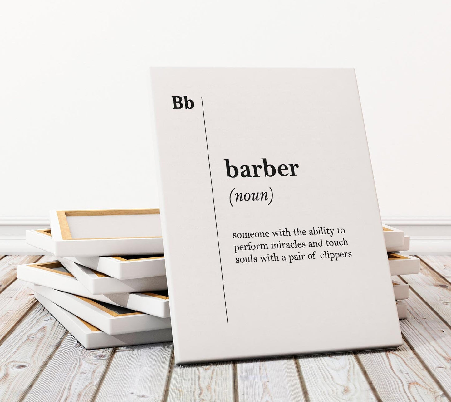Barber Canvas Print – Professional Barbershop Wall Art | Ready to Hang Cotton Canvas