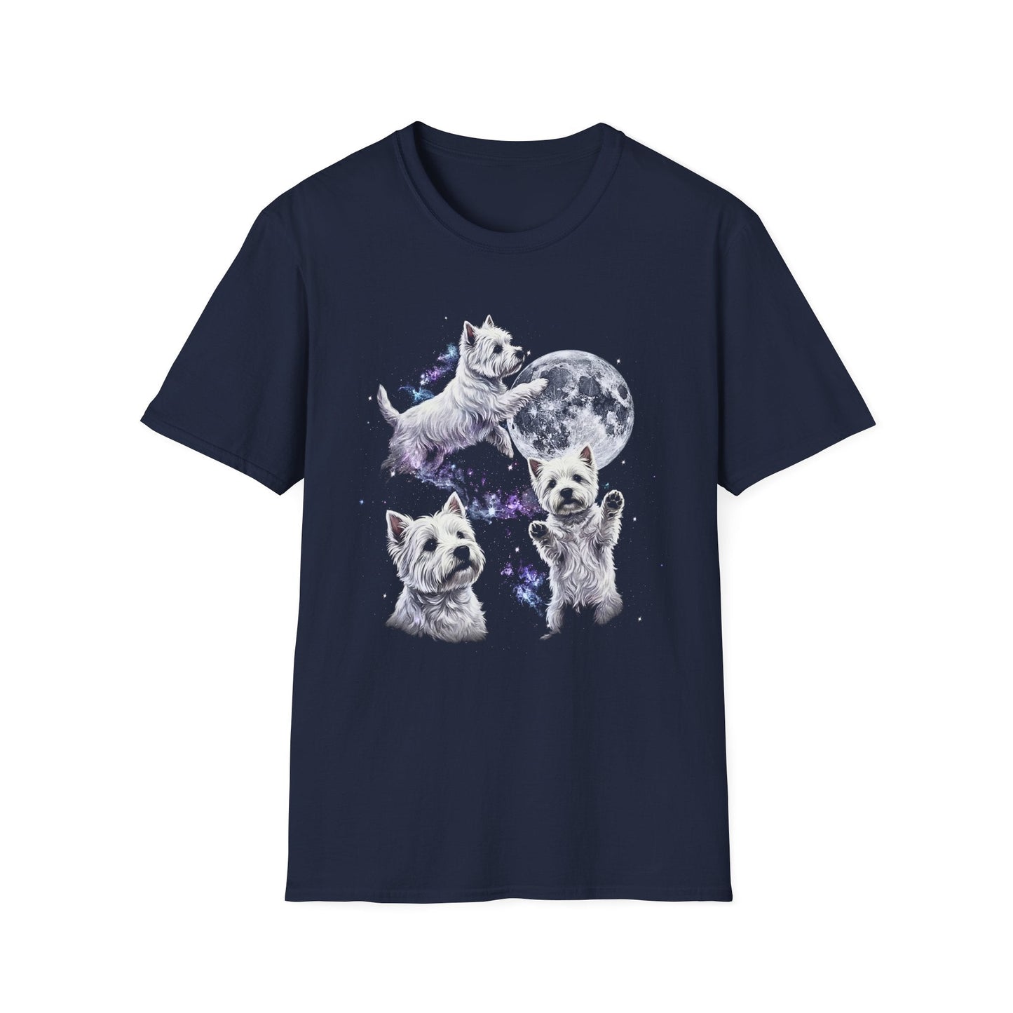 Westie Three Moon Color Tee