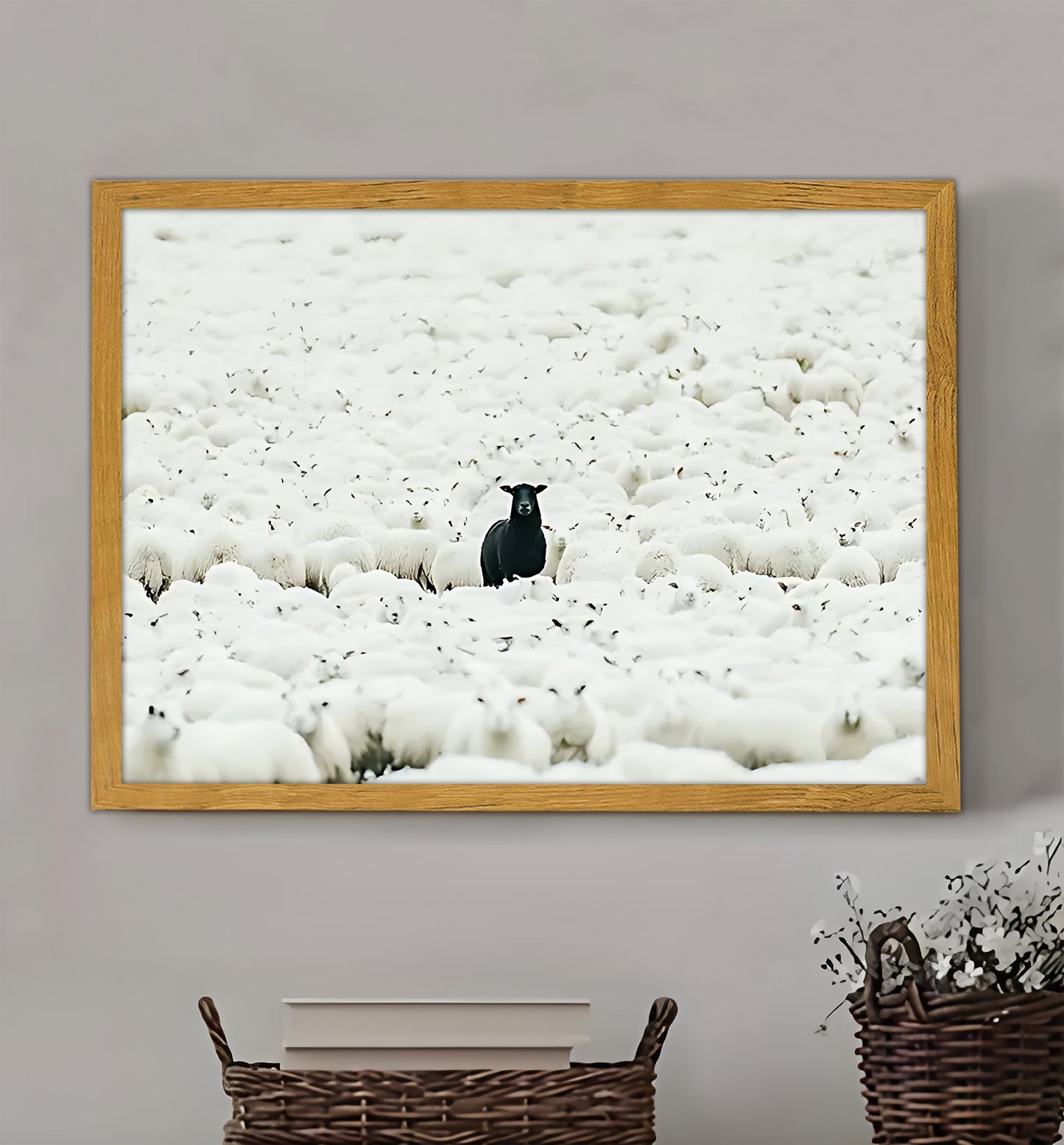 W160 Natural Wood Canvas – Abstract Art | Perfect for Living Room & Office