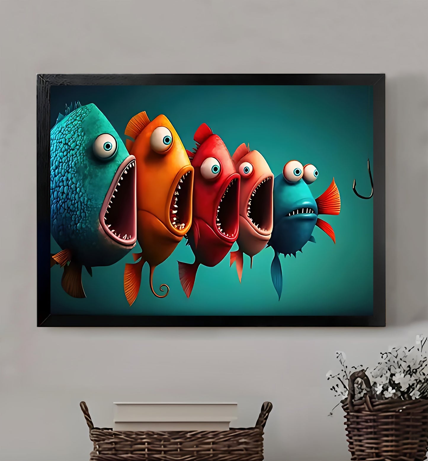 W207 Natural Wood Canvas – Abstract Art | Perfect for Living Room & Office