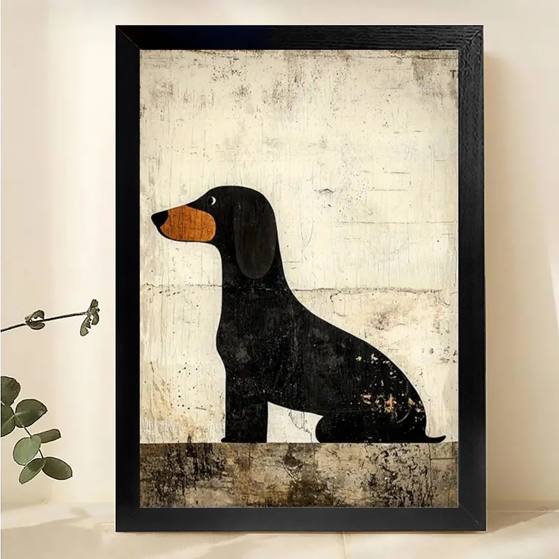 W100 Natural Wood Canvas – Abstract Art | Perfect for Living Room & Office