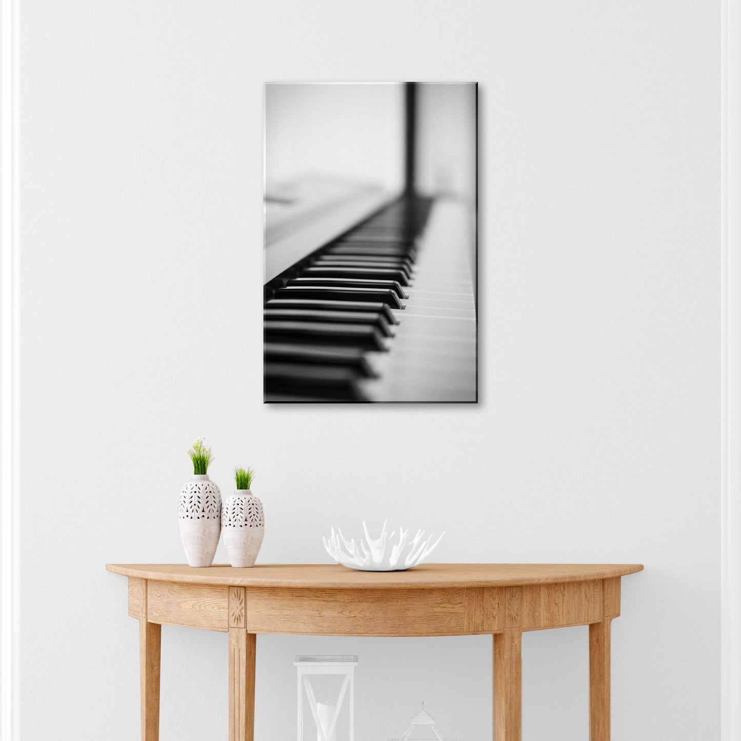 Piano Monochrome Canvas Wall Art