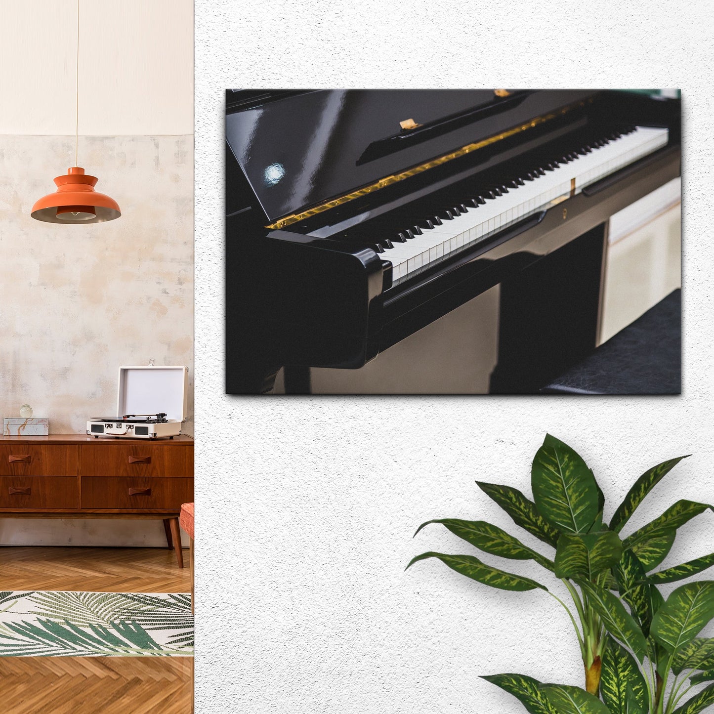 Piano Modern Canvas Wall Art