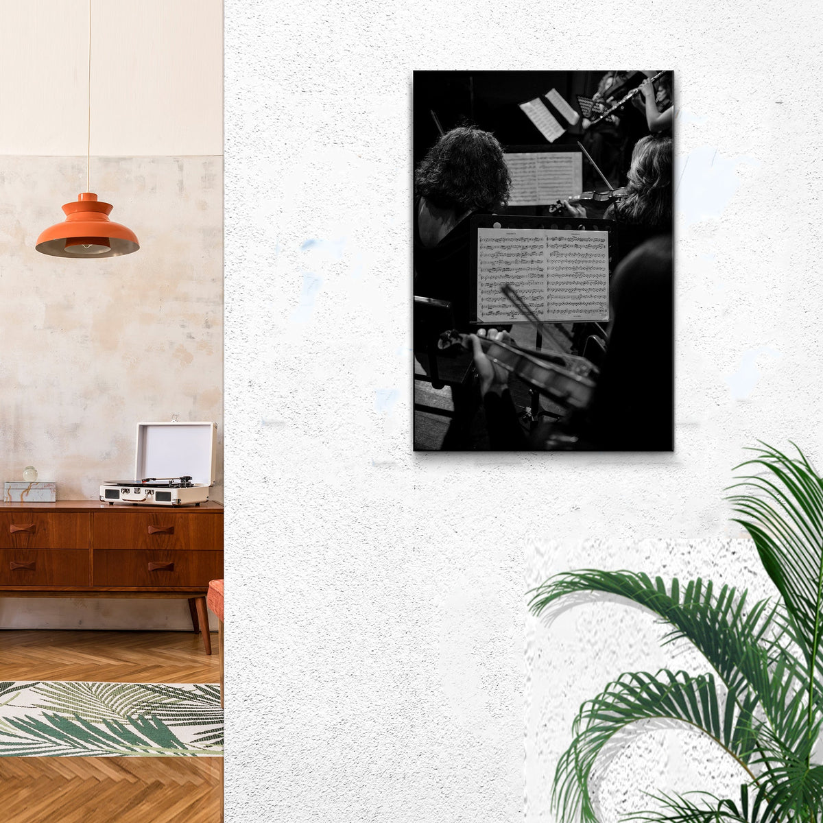 Music Genres Classical Monochrome Canvas Wall Art