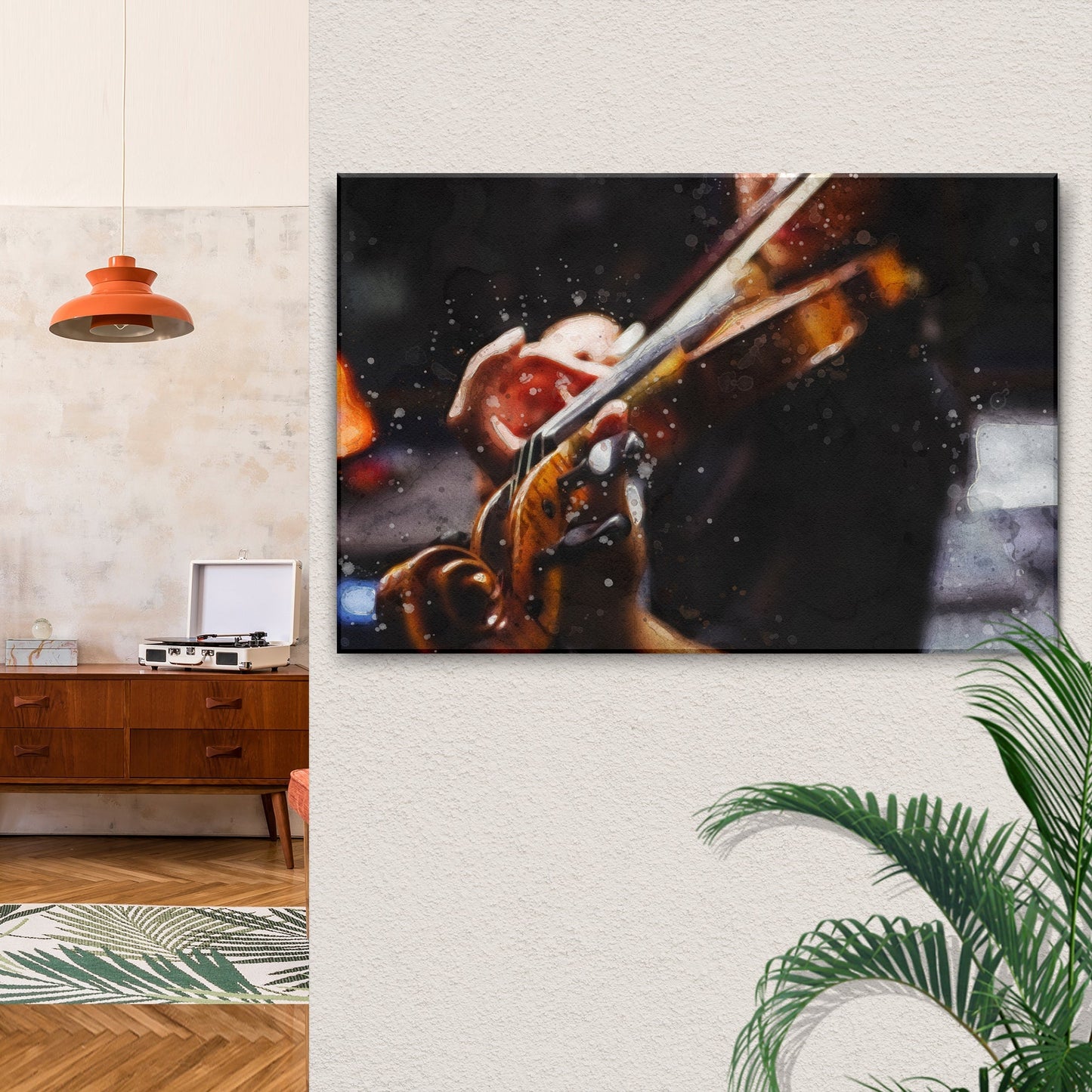 Music Genres Classical Watercolor Canvas Wall Art