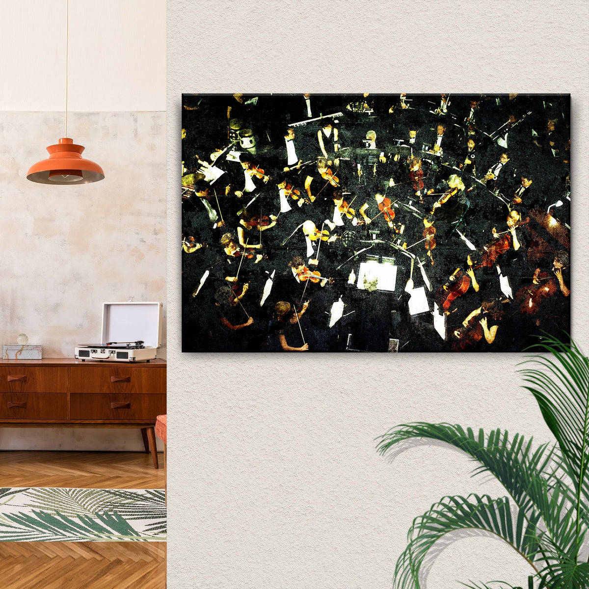 Music Genres Classical Grunge Canvas Wall Art