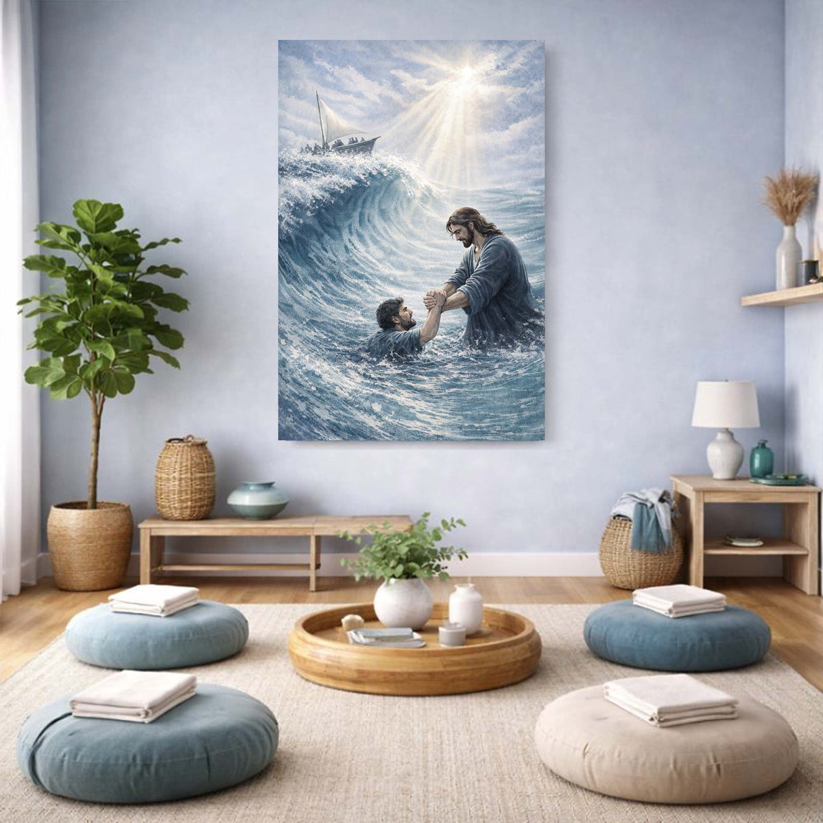 Held Above the Deep Wall Art