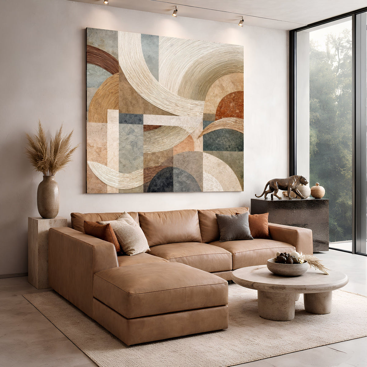 Earthy Geometric Harmony