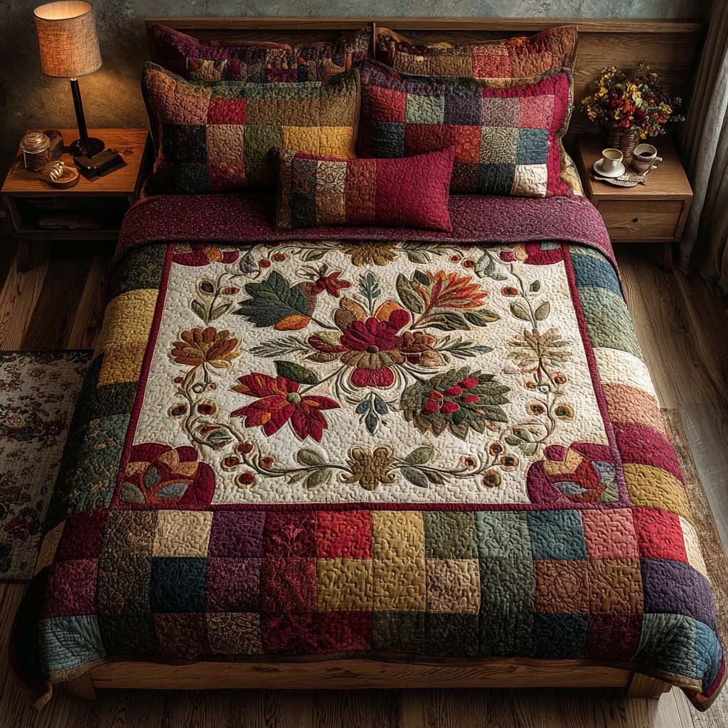 Meadow 3-Piece Quilted Bedding Set - Single (59" x 70")