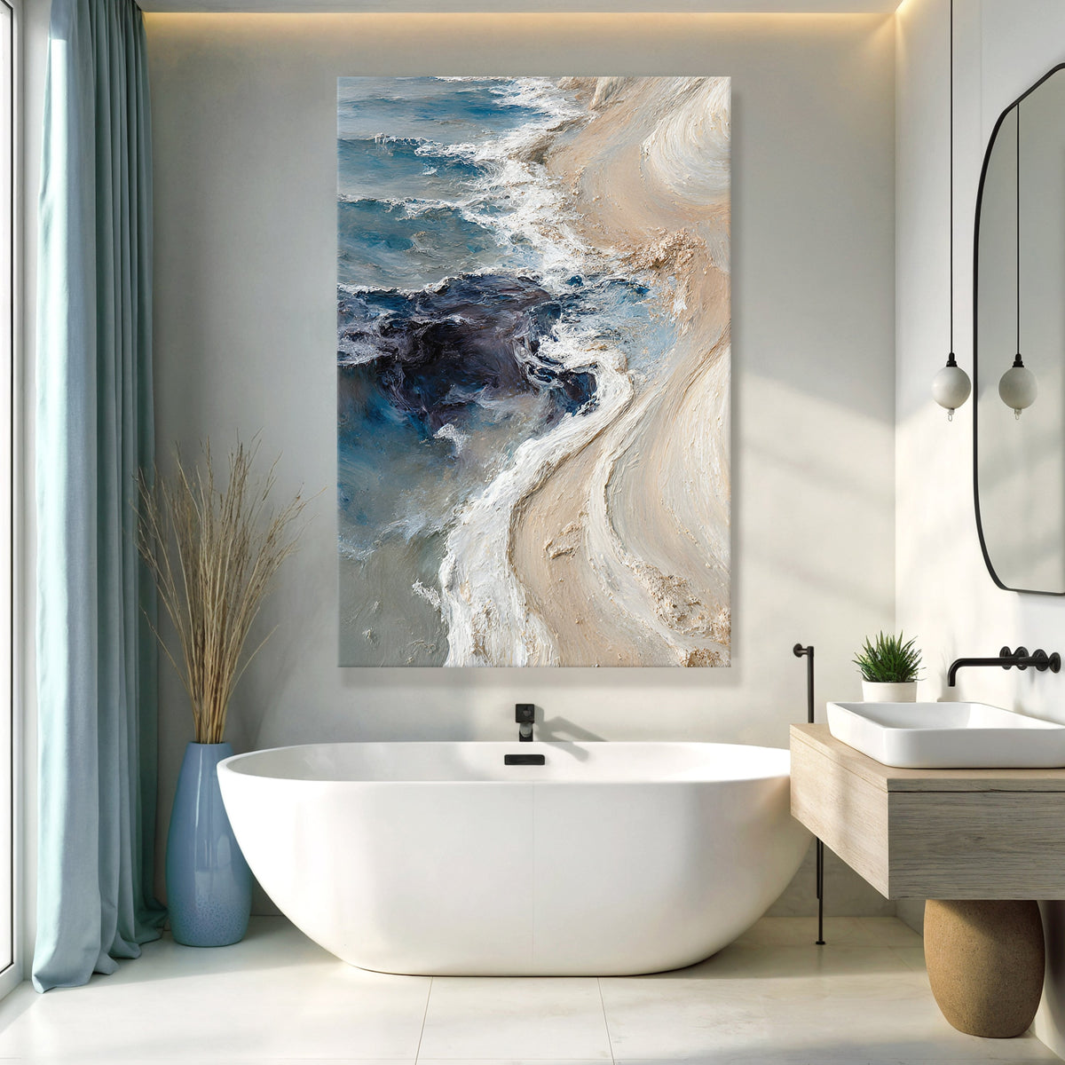 Coastal Drift Abstract Wall Art II