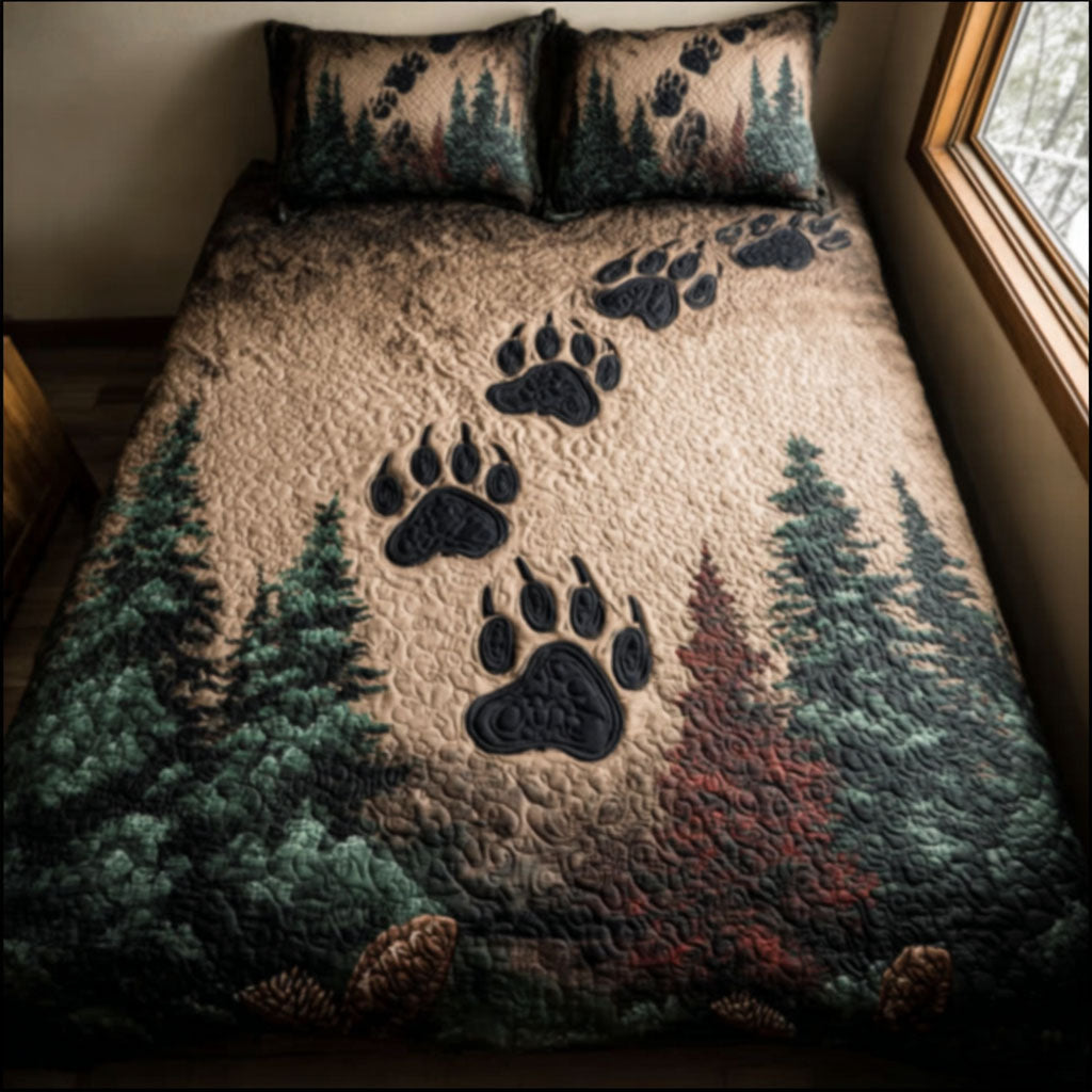 Bearclaw Hollow 3-Piece Quilted Bedding Set - Single (59" x 70")