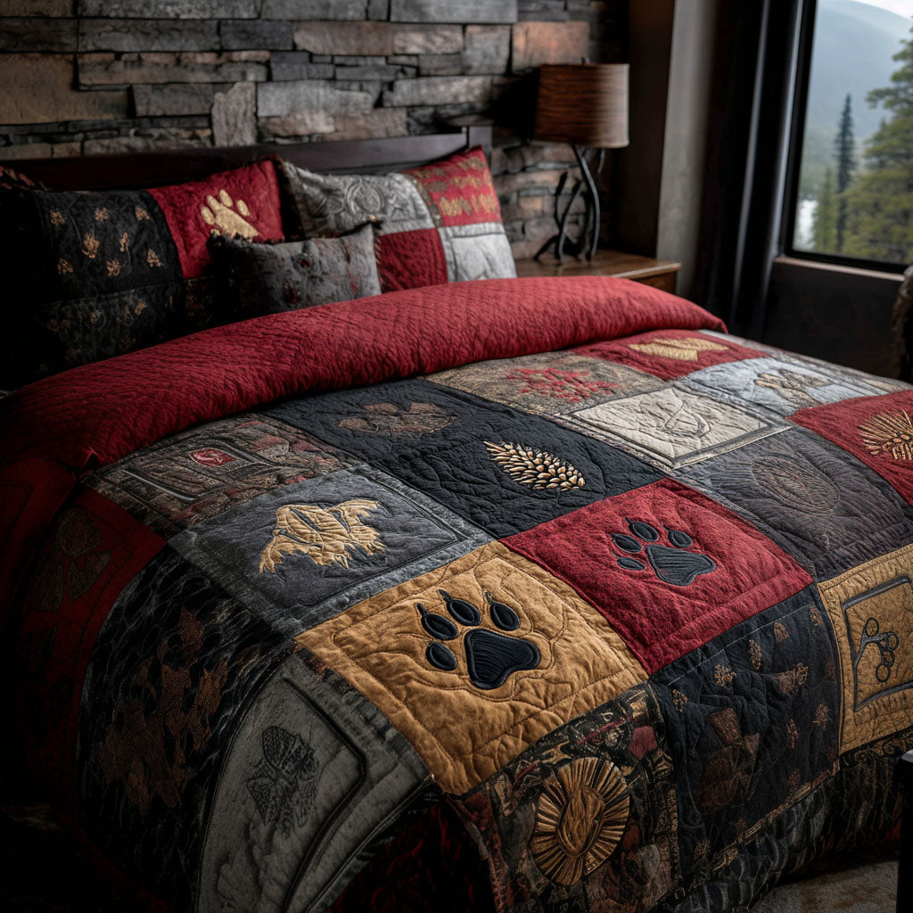 Bearpath Sanctuary 3-Piece Quilted Bedding Set - Single (59" x 70")