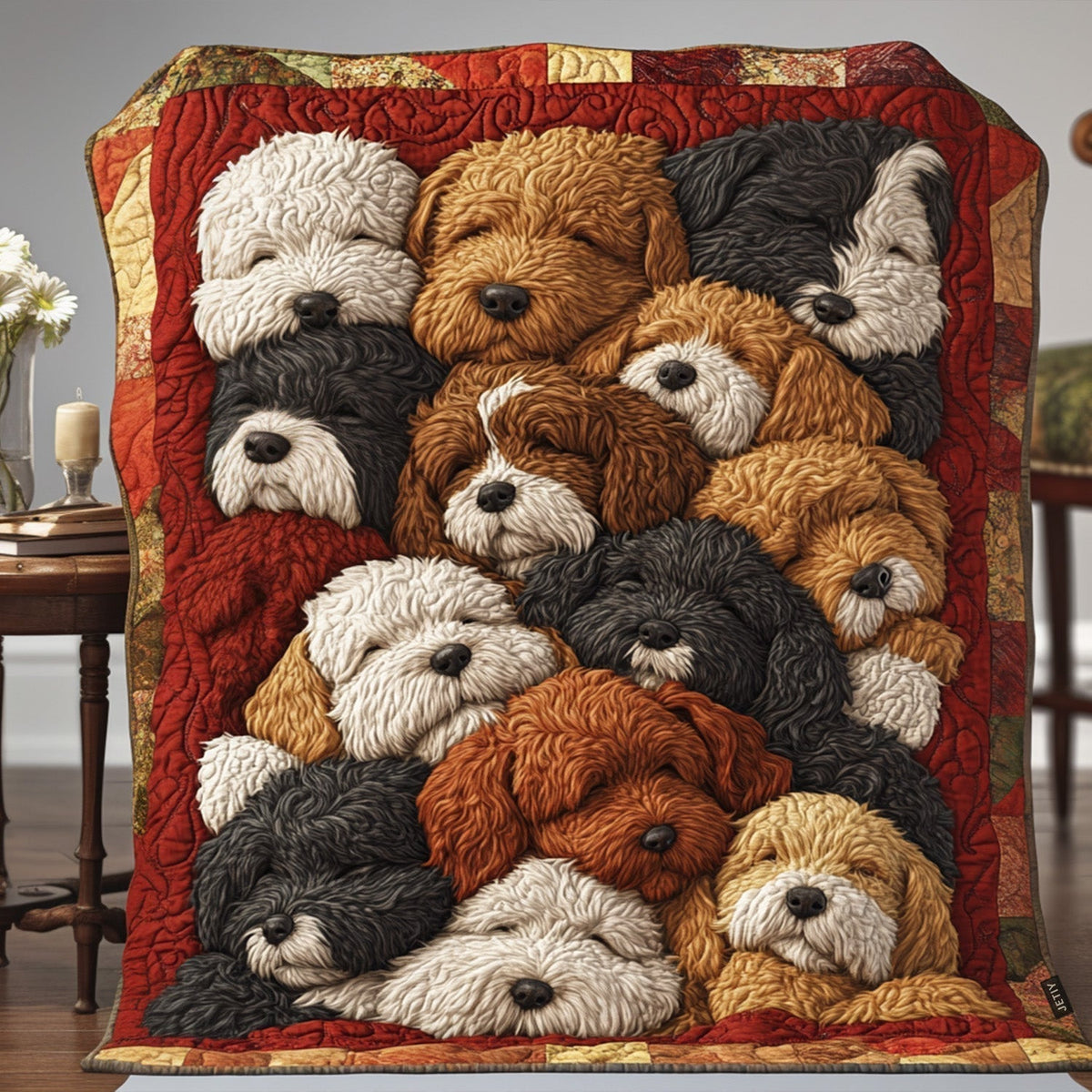 Bernie Buddies Quilted Blanket - Throw (55" x 60")