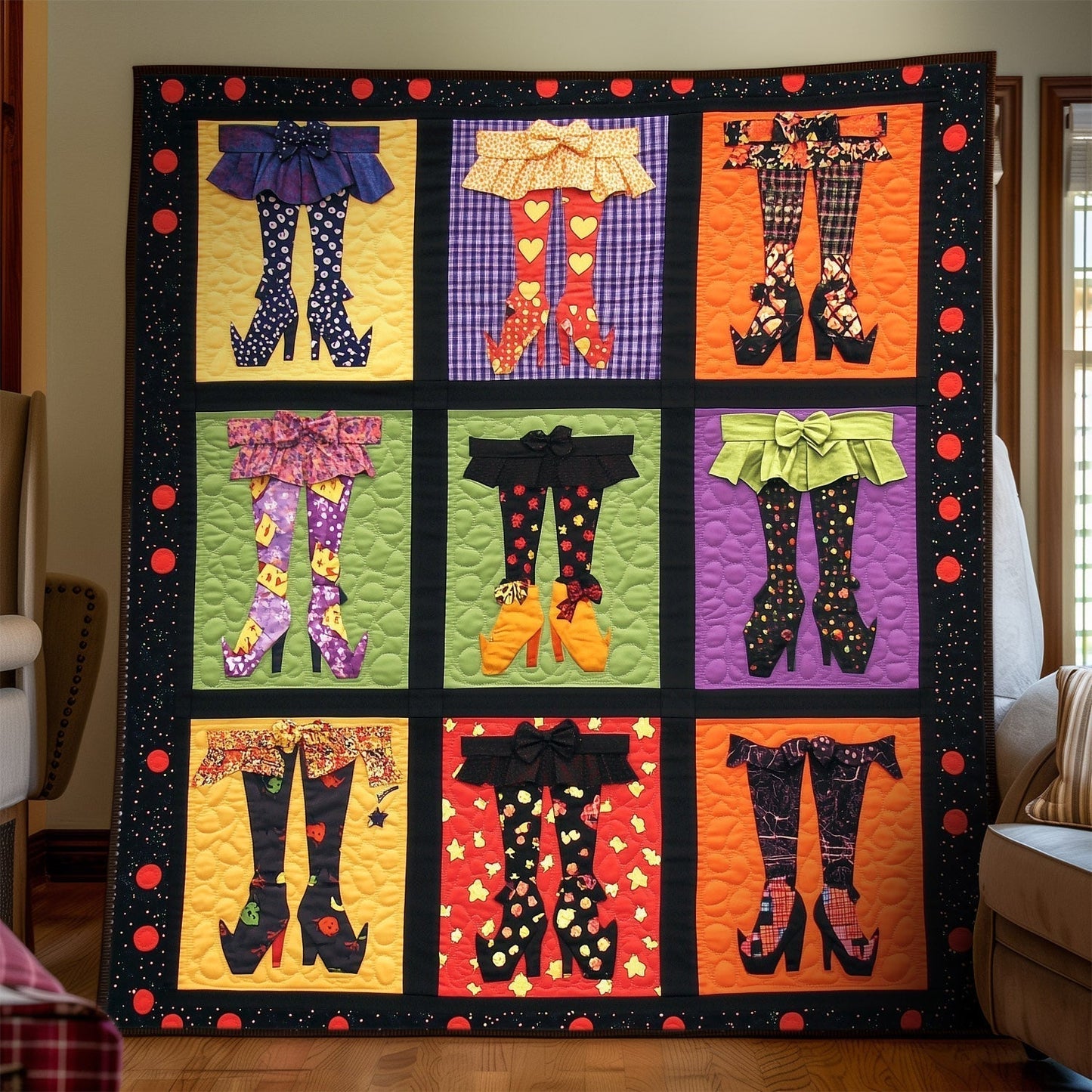 Bewitching Attire Quilted Blanket - Throw (55" x 60")