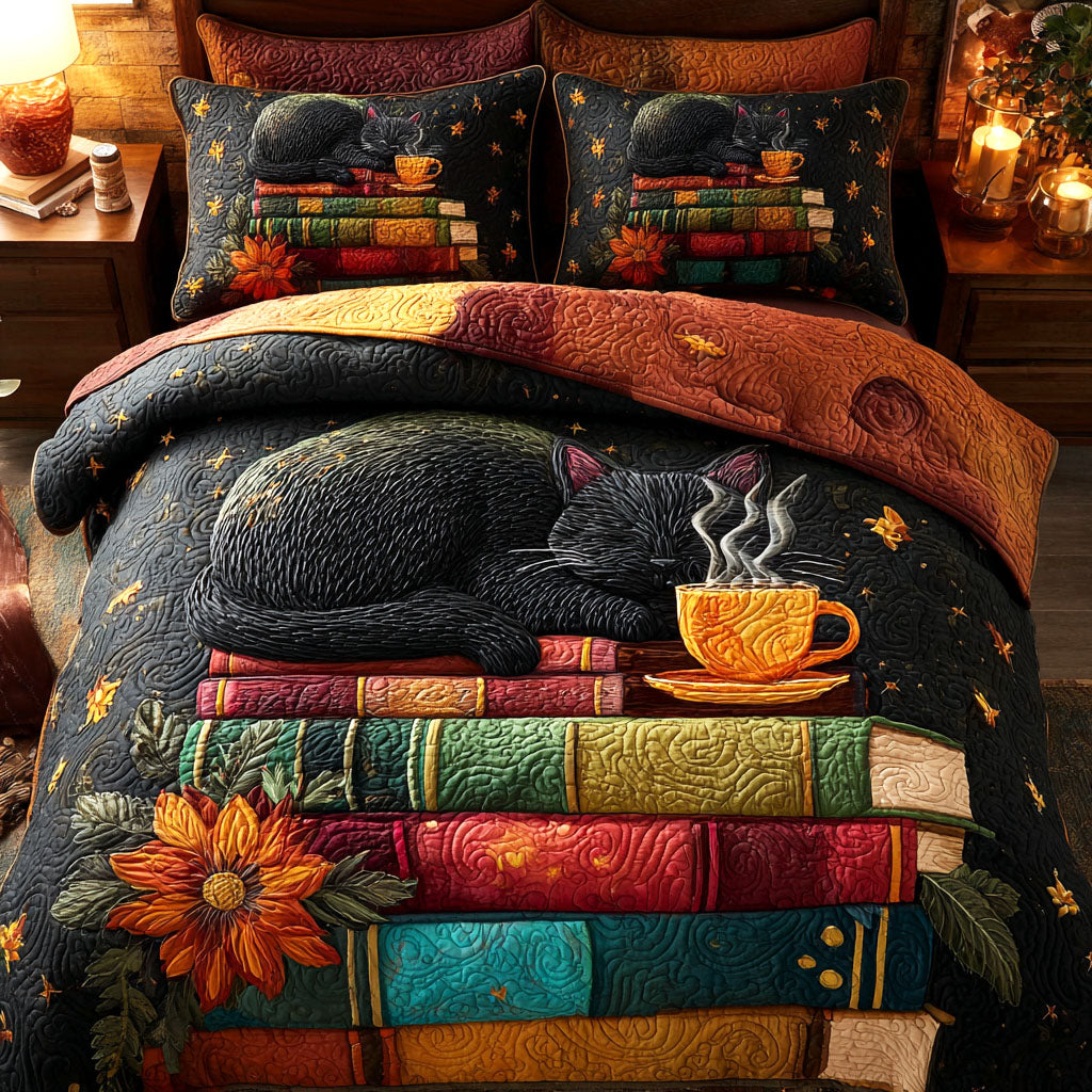 Book Dream 3-Piece Quilted Bedding Set - Single (59" x 70")