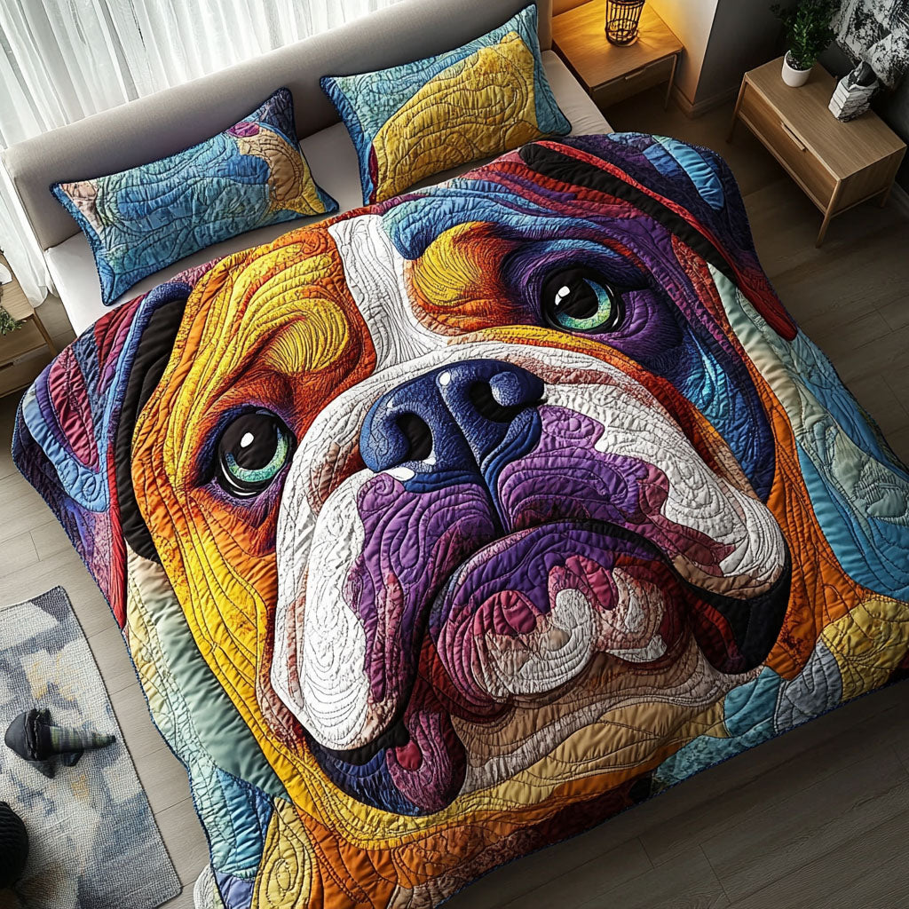 Bulldog Star Gaze 3-Piece Quited Bedding Set - Single (59" x 70")