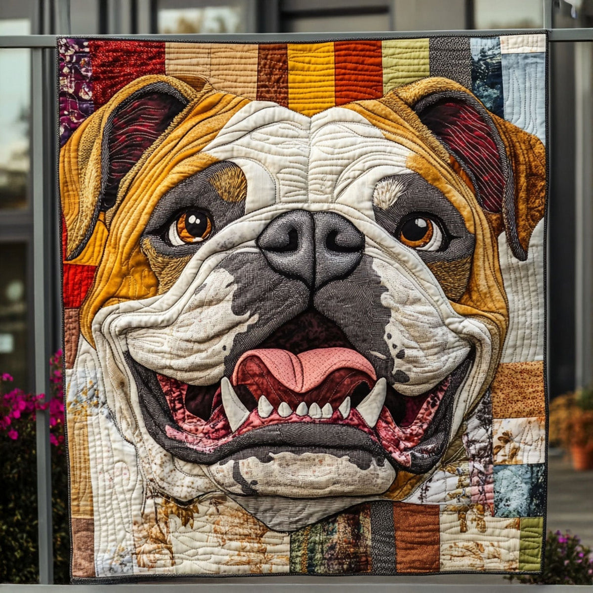 Bulldog Wishes Quilted Blanket - Baby (30" x 40")