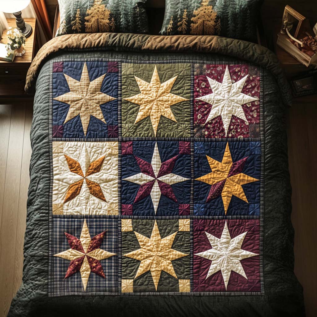 Cabin Glow 3-Piece Quited Bedding Set - Single (59" x 70")