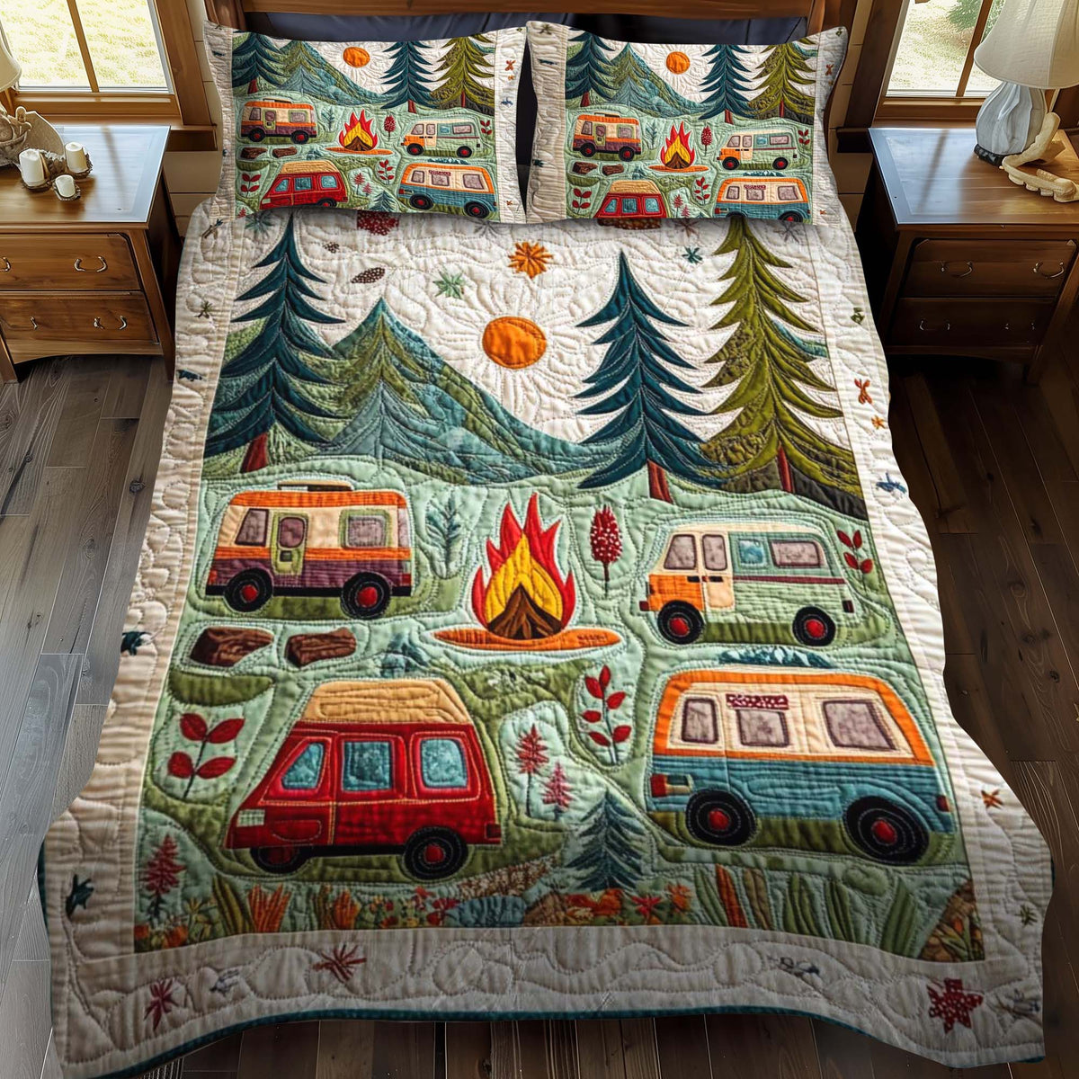 Canyon Nights 3-Piece Quilted Bedding Set - Single (59" x 70")