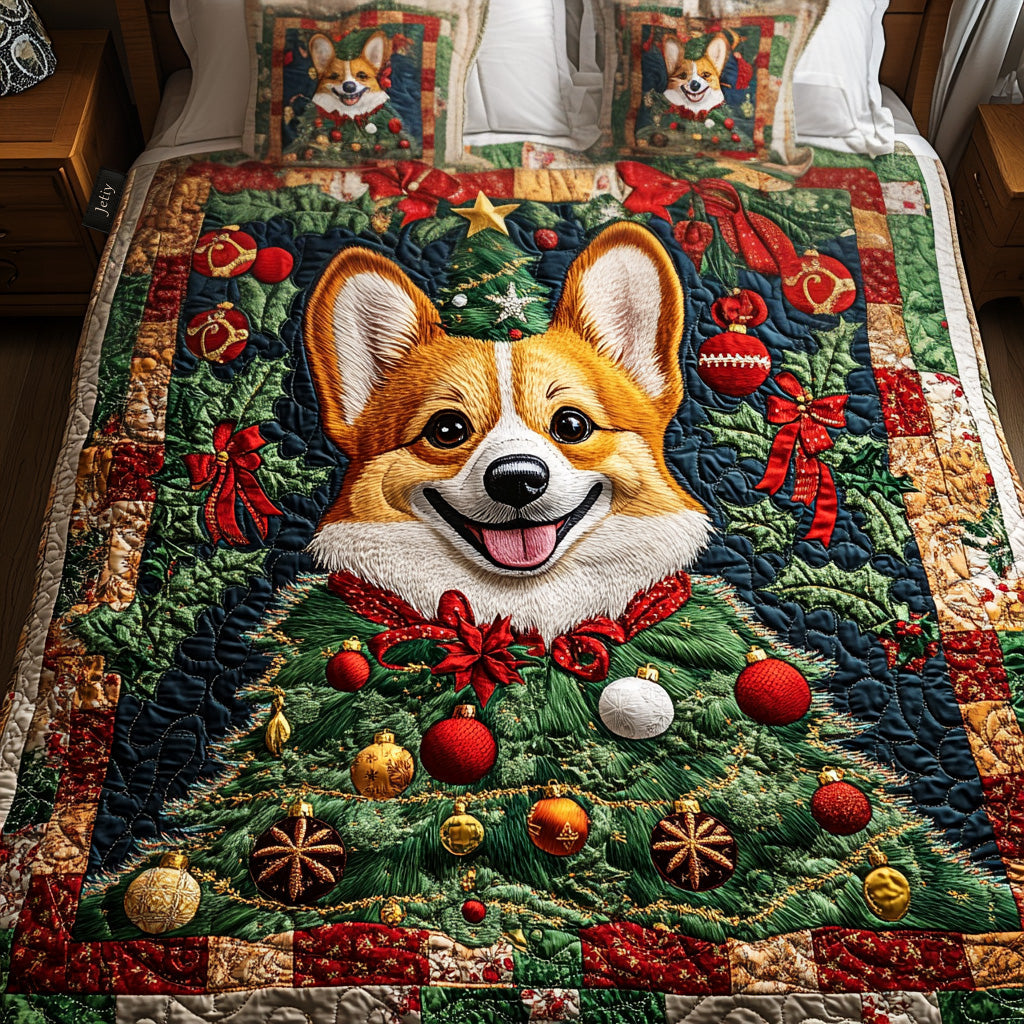 Christmas Cheer 3-Piece Quilted Bedding Set - Single (59" x 70")