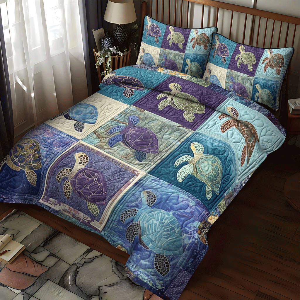 Coastal Bliss 3-Piece Quilted Bedding Set - Single (59" x 70")