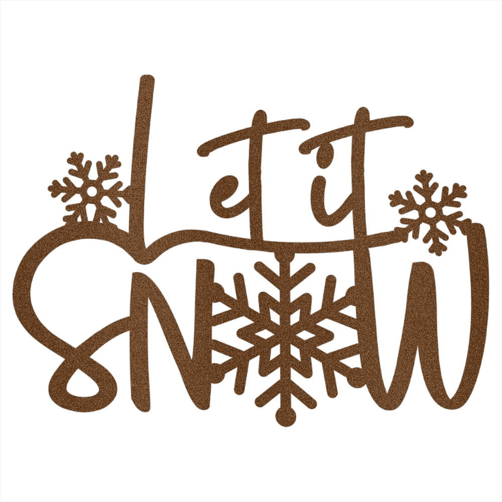 Let It Snow Steel Wall Decor