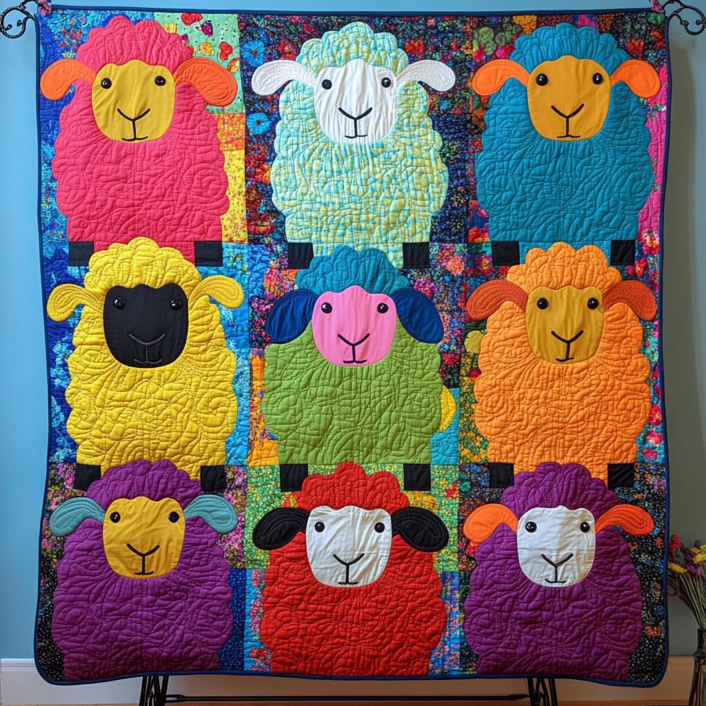Cozy Cotswolds Quilted Blanket - Throw (55" x 60")