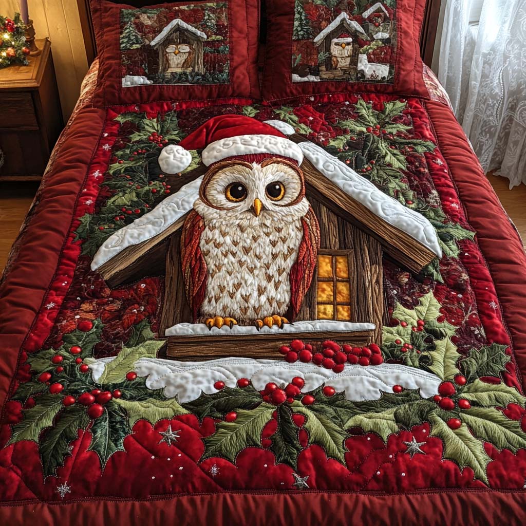 Cozy Cabin 3-Piece Quilted Bedding Set - Single (59" x 70")
