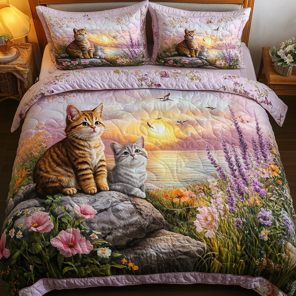 Cozy Companions 3-Piece Quilted Bedding Set - Single (59" x 70")