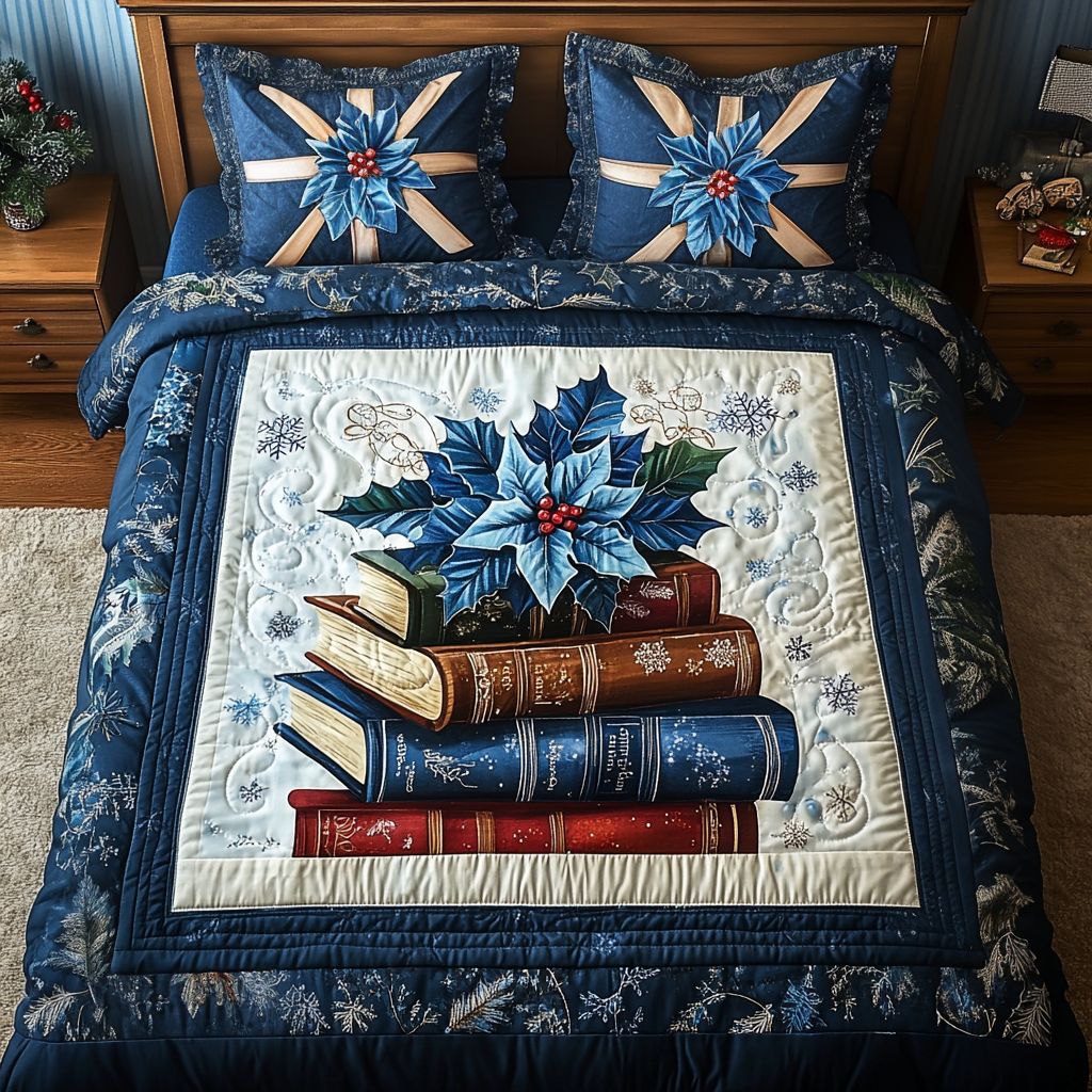 Cozy Reader 3-Piece Quilted Bedding Set - Single (59" x 70")