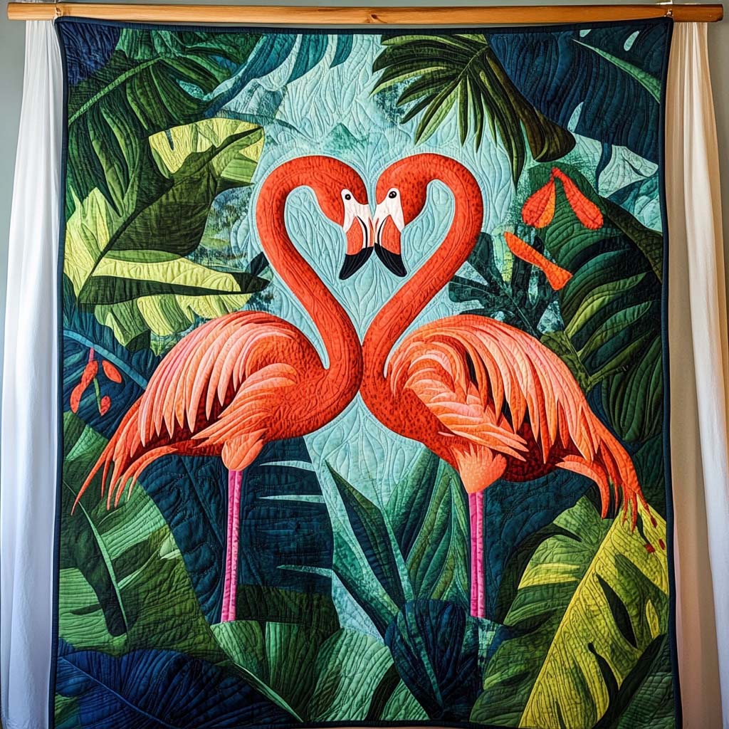 Crimson Wings Quilted Blanket - Throw (55" x 60")