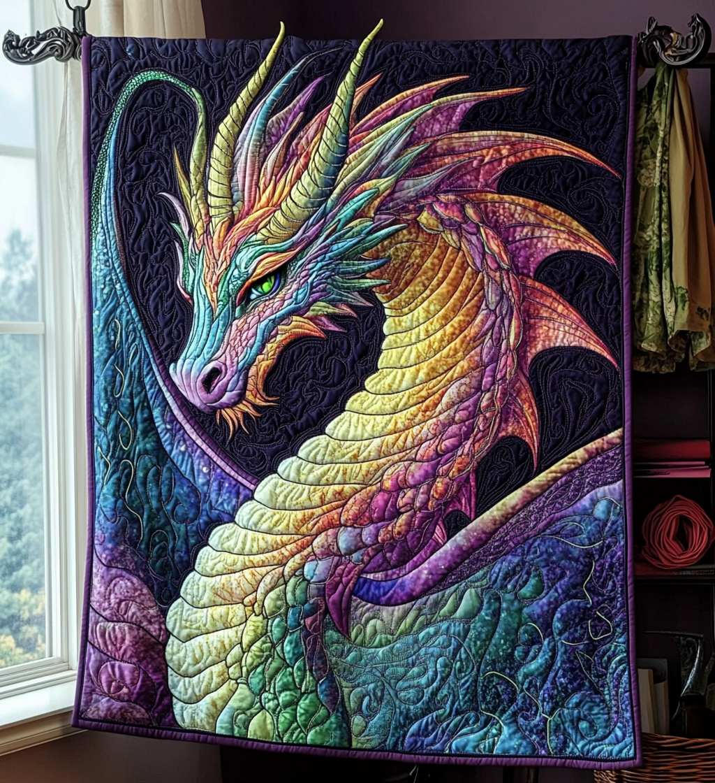 Crystal Serpent Quilted Blanket - Throw (55" x 60")
