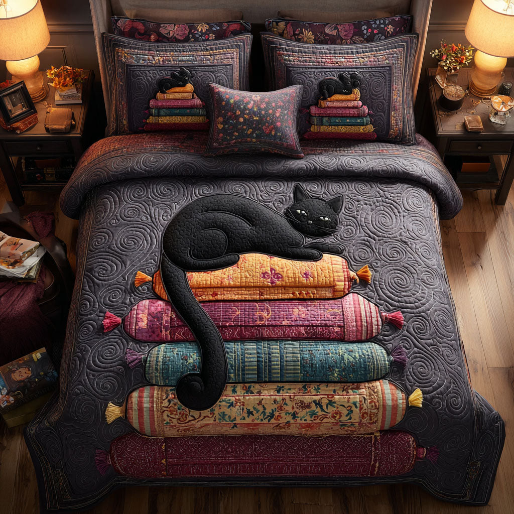 Dark Wisdom 3-Piece Quilted Bedding Set - Single (59" x 70")